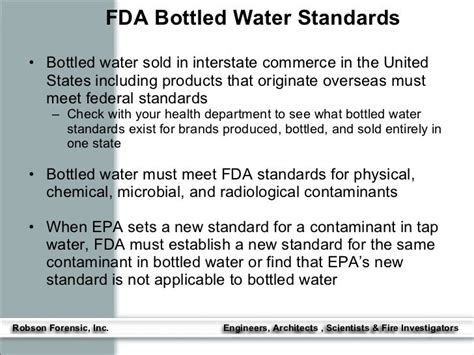 tests for bottled water|fda approved bottled water requirements.